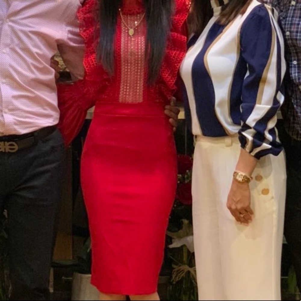 Red fashion nova dress